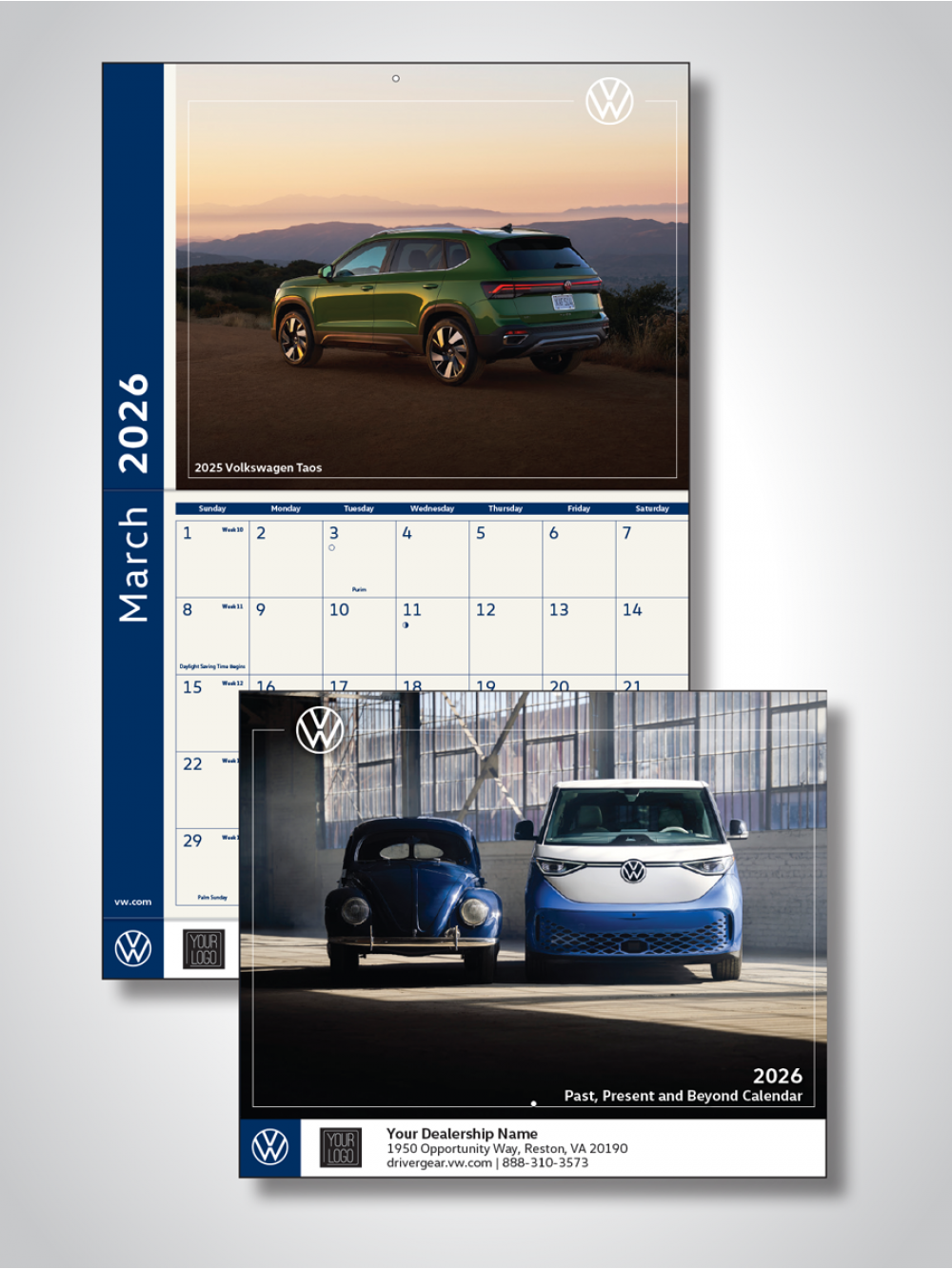 Volkswagen Past, Present and Beyond Wall Calendar